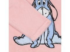 Disney DISNEY Eeyore Ženska pižama iz flisa, topla, z dolgimi rokavi, svetlo rožnata XXS