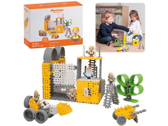 MARIOINEX Komplet gradnikov Mini Waffle, komplet gradnikov, ustvarjalna igra za otroke - graditelj, gradbišče MARIOINEX