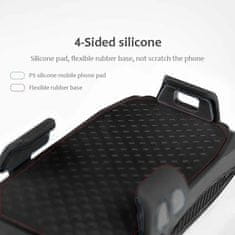 Netscroll 4-v-1 kolesarska luč z držalom za telefon, USB polnilna baterija 4000mAh, sireno in vodoodporno LED sprednjo lučjo, za telefone velikosti 10-17 cm, za kolesa, skiroje in motorje, FastBike