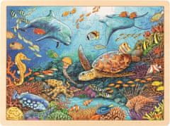 Goki Puzzle Veliki koralni greben 96 kosov - leseni