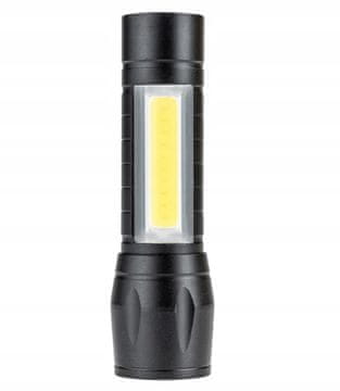 Vergionic Taktična polnilna USB LED ročna svetilka 10 cm