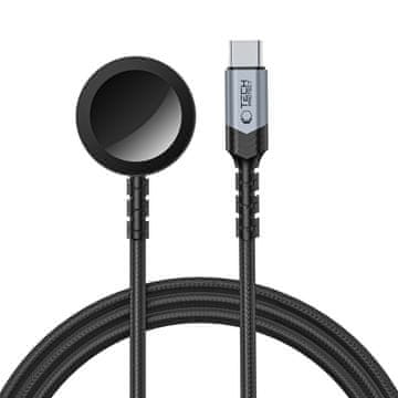 Tech-protect MC01 magnetni polnilec za Apple Watch USB-C 1.2m, črna