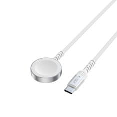 Tech-protect MC01 magnetni polnilec za Apple Watch USB-C 1.2m, bela