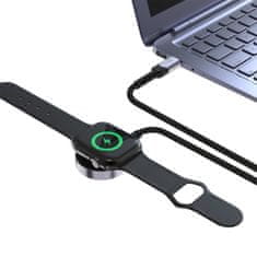 Tech-protect MC01 magnetni polnilec za Apple Watch USB-C 1.2m, črna