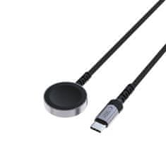 Tech-protect MC01 magnetni polnilec za Apple Watch USB-C 1.2m, črna