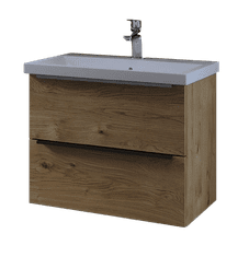 Nord produkt KOPALNIŠKA OMARICA Z UMIVALNIKOM GALA 60X45X53,5 CM, STARI HRAST