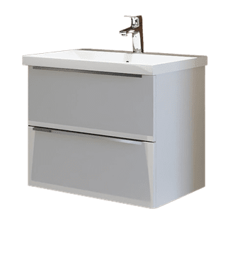 Nord produkt KOPALNIŠKA OMARICA Z UMIVALNIKOM GALA 90X45X53,5 CM, BELA SIJAJ