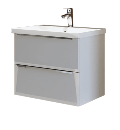 Nord produkt KOPALNIŠKA OMARICA Z UMIVALNIKOM GALA 70X45X53,5 CM, BELA SIJAJ