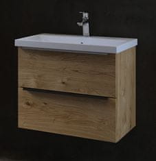 Nord produkt KOPALNIŠKA OMARICA Z UMIVALNIKOM GALA 60X45X53,5 CM, STARI HRAST