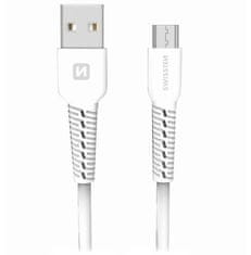 SWISSTEN podatkovni kabel usb / micro usb 1,0 m bela
