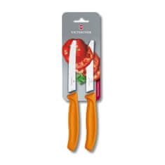 Victorinox 6.7836.L119B set dveh nožev za paradižnik, valovito rezilo 11 cm, oranžen