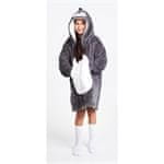 Cozy Noxxiez Odejica CH323 Penguin - topla TV odeja s kapuco za otroke od 7 do 12 let