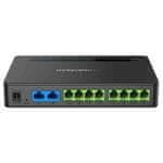 Grandstream Adapter HandyTone HT818 (ATA), IP prehod, 8x FXS, 2 računa SIP, 1x Gbit LAN, usmerjevalnik NAT, 3-smerna konfiguracija, samodejni prehod