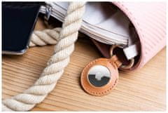 FIXED FIXED usnjen obesek za AirTag rjav (FIXWAT-C2-BRW)