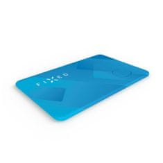FIXED FIXED pametna lokacijska kartica (Tag card) za aplikacijo Apple Find My, brezžično polnjenje, modra (FIXTAG-CARD-BL)