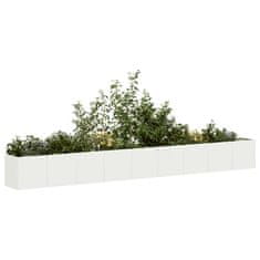 shumee vidaXL Sadilnik Bela 360x40x40 cm Hladno valjano jeklo