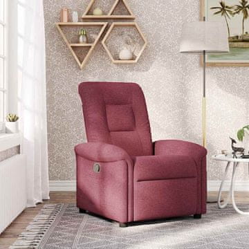 Vidaxl vidaXL Naslanjač, vinsko rdeč, oblazinjen s tkanino