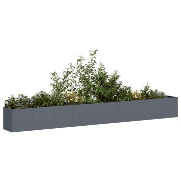 shumee vidaXL Sadilnik Anthracite 360x40x40 cm Hladno valjano jeklo