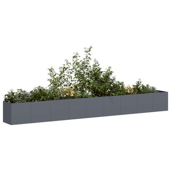 shumee vidaXL Sadilnik Anthracite 360x40x40 cm Hladno valjano jeklo