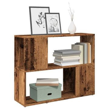 Vidaxl vidaXL Knjižna omara/pregrada za sobo starinski les 80x24x63 cm