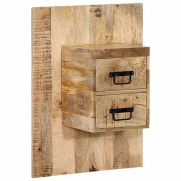 Vidaxl vidaXL Nočna omarica 60x32x80 cm surov mangov les