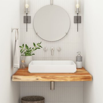 shumee vidaXL Kopalniški pult 70x60x3,8 cm pravokoten trden akacijev les