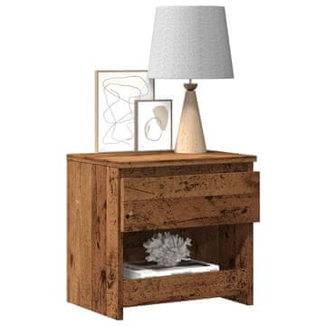 Vidaxl vidaXL Nočne omarice 2 kosa, predelan les 40x30x39 cm, lepljen les