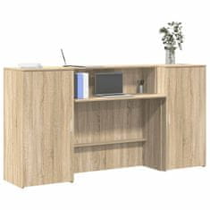 Vidaxl Sprejemna miza sonoma hrast 200x50x103,5 cm inženirski les