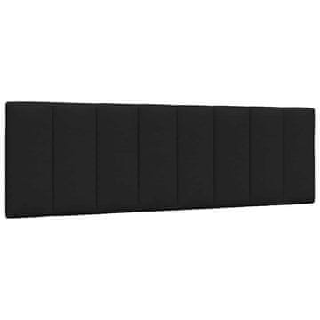 Vidaxl Blazina za vzglavje Hanko črna 160 cm blago