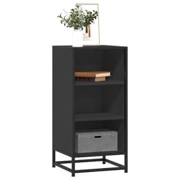 Vidaxl vidaXL Omarica črna 35,5x35x76 cm Material na osnovi lesa in kovina