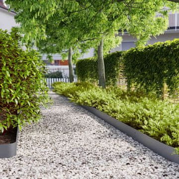 shumee vidaXL Robniki za trato 50 kosov Antracit Hladno valjano jeklo