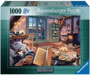 Ravensburger Puzzle Moje zatočišče št. 6: Udobna soba 1000 kosov