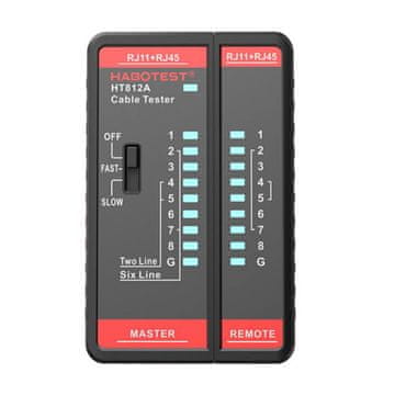 Habotest ETH LAN TESTER OMREŽJA RJ45/RJ14/RJ12/RJ9 HT812A