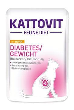 Finnern Kattovit Cat Diabetes/Gewicht piščančji žepek 85g