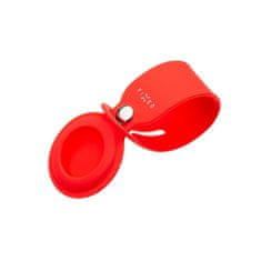 FIXED FIXED silikonski ovitek Silky Strapfor za Apple AirTag, rdeč (FIXSILS-756-RD)