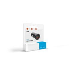 FIXED Fiksni avtomobilski polnilnik z izhodom USB-C in USB ter podporo za PD, 20 W, črn