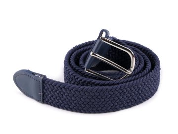 Elastični pas širine 3,2 cm unisex - (109 cm) modra temna