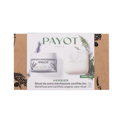 Payot Herbier Beneficial and Certified Organic Care Ritual Set krema za obraz Herbier Universal Face Cream 50 ml + trdo milo Herbier Cleansing Face And Body Bar 85 g za ženske