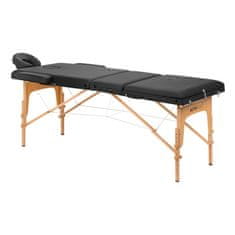 ACTIVESHOP Prenosna Masažna miza LUX (3 segmentna) Črna