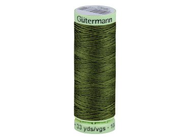 Gutermann Poliestrska preja Gütermann Jeans 30 m - olivno zelena