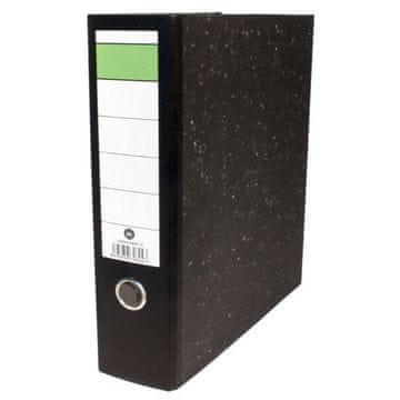 Hit office Škatla z vzvodom - A4, 7,5 cm, marmorna črna