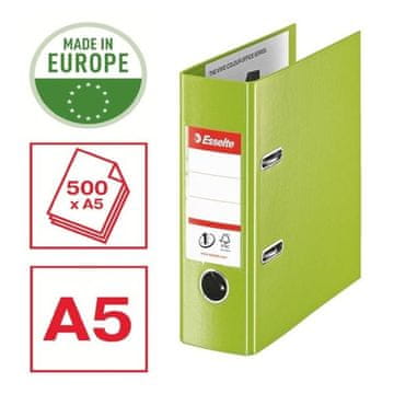 Esselte Datoteka No.1 VIVIDA - A5, 7,5 cm, zelena