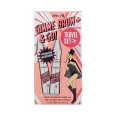 Benefit Gimme Brow+ Brow-Volumizing Duo Odtenek 3 neutral light brown Set gel za povečanje volumna obrvi 2 x 3 g