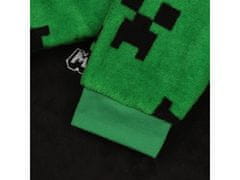 MARVEL Minecraft Creeper fantovska pižama iz flisa, topla, z dolgimi rokavi, črna in zelena 5-6 lat 116 cm