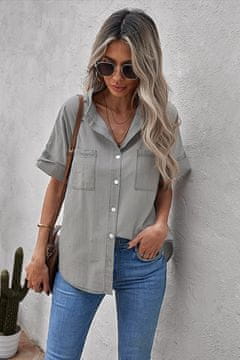 OMG! Ženska srajca za prosti čas Sarrey siva