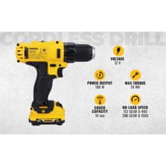 DeWalt AKU VRTALNIK/VIJAČNIK XR 12 V 2.0AH DCD710D2