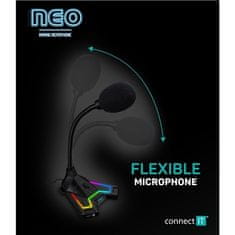 Connect IT Connect IT NEO RGB ProMIC - črn