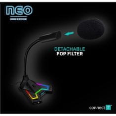 Connect IT Connect IT NEO RGB ProMIC - črn