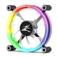 Zalman ZM-LF120, Ventilator, 120 mm, ležaj EBR, 4-pinski PWM + 3-pinski, ARGB LED, oblika obroča