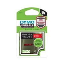 Dymo Trak D1 širine 12 mm, bel/rdeč
